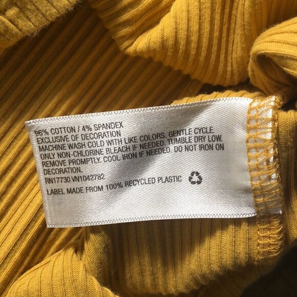 Golden Yellow Sunshine long sleeve Stretch Dress by Wild Fable Small - Picture 8 of 8